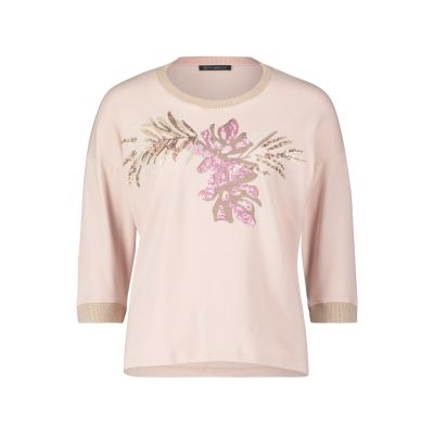 Bluza Betty Barclay w kolorze pudrowego różu z kwiatowym nadrukiem