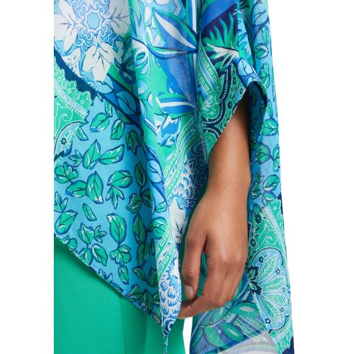 Asymetryczna bluzka Betty Barclay w odcieniu niebiesko-zielonym