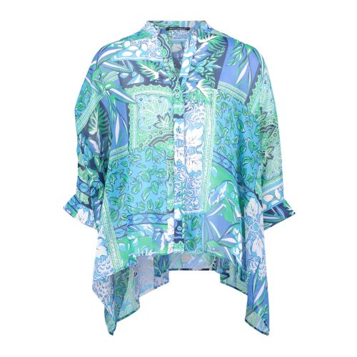 Asymetryczna bluzka Betty Barclay w odcieniu niebiesko-zielonym