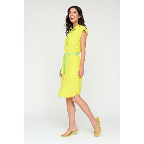 Sukienka koszulowa Bariloche w kolorze limonki