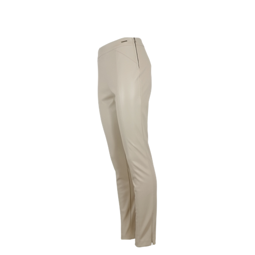 Beżowe spodnie z eko skóry RINO & PELLE