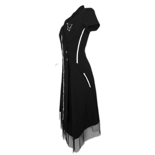Asymetryczna czarna sukienka POLA MONDI BY MERLA