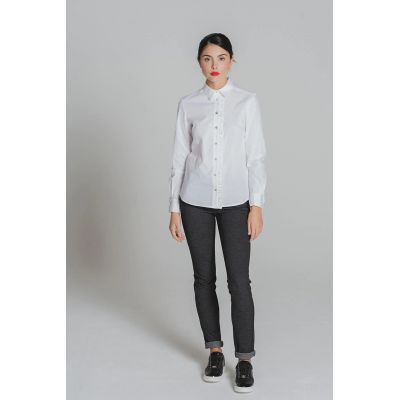 Biała bluzka koszulowa Bariloche