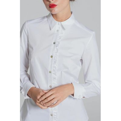 Biała bluzka koszulowa Bariloche