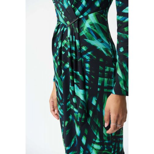 Sukienka Joseph Ribkoff w czarno-zielony wzór