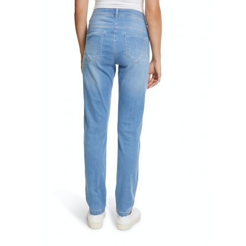 Długie niebieskie jeansy z wysokim stanem Betty Barclay