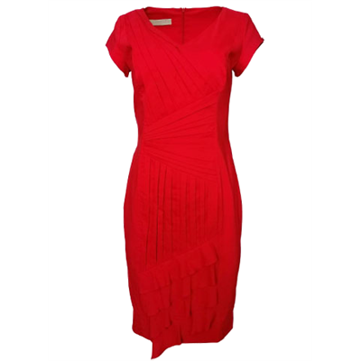 Czerwona sukienka STOKROTKA marki POLA MONDI
