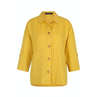 Koszula lniana w kolorze żółtym Betty Barclay