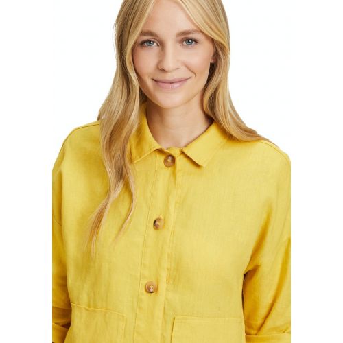 Koszula lniana w kolorze żółtym Betty Barclay