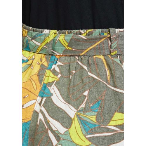 Spódnica lniana z wiązaniem w kolorowe liście Betty Barclay