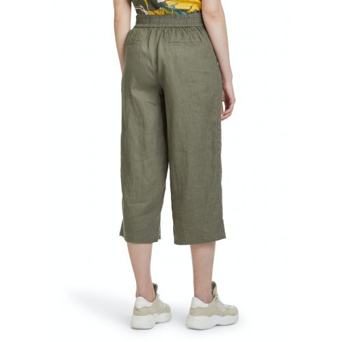 Lniane spodnie w kolorze khaki Betty Barclay
