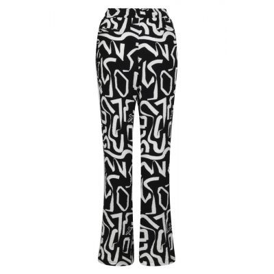 Spodnie w geometryczne wzory w kolorze czarno-białym ZOSO
