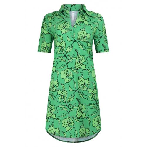 Zielona sukienka z nadrukiem ZOSO