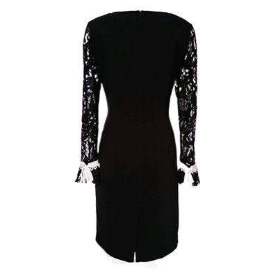 Koronkowa czarna sukienka z POLA MONDI BY MERLA