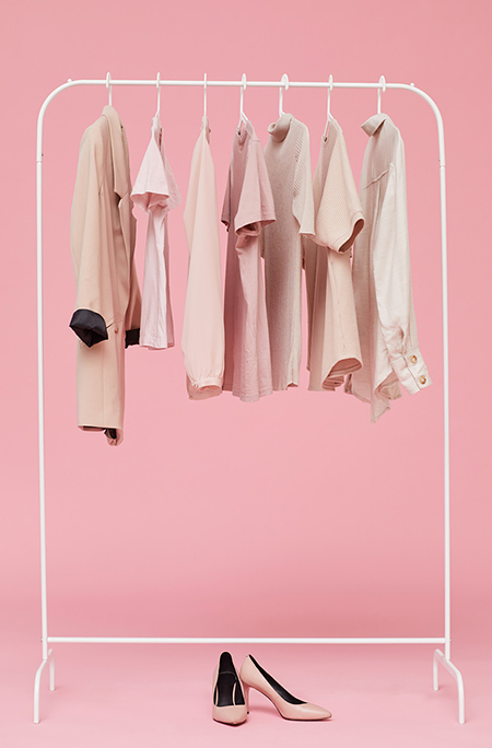 różowa garderoba